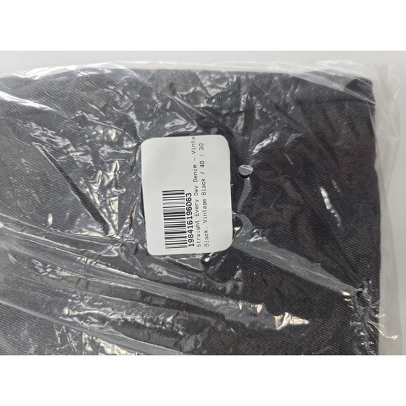 NWT mnml Men's Straight Every Day Denim Jeans - Vintage Black - Size 40x30 - Picture 3 of 10